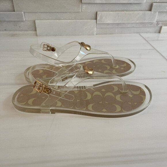 Coach Natalee Jelly Sandals – Size 7 – Clear - Picture 3 of 6